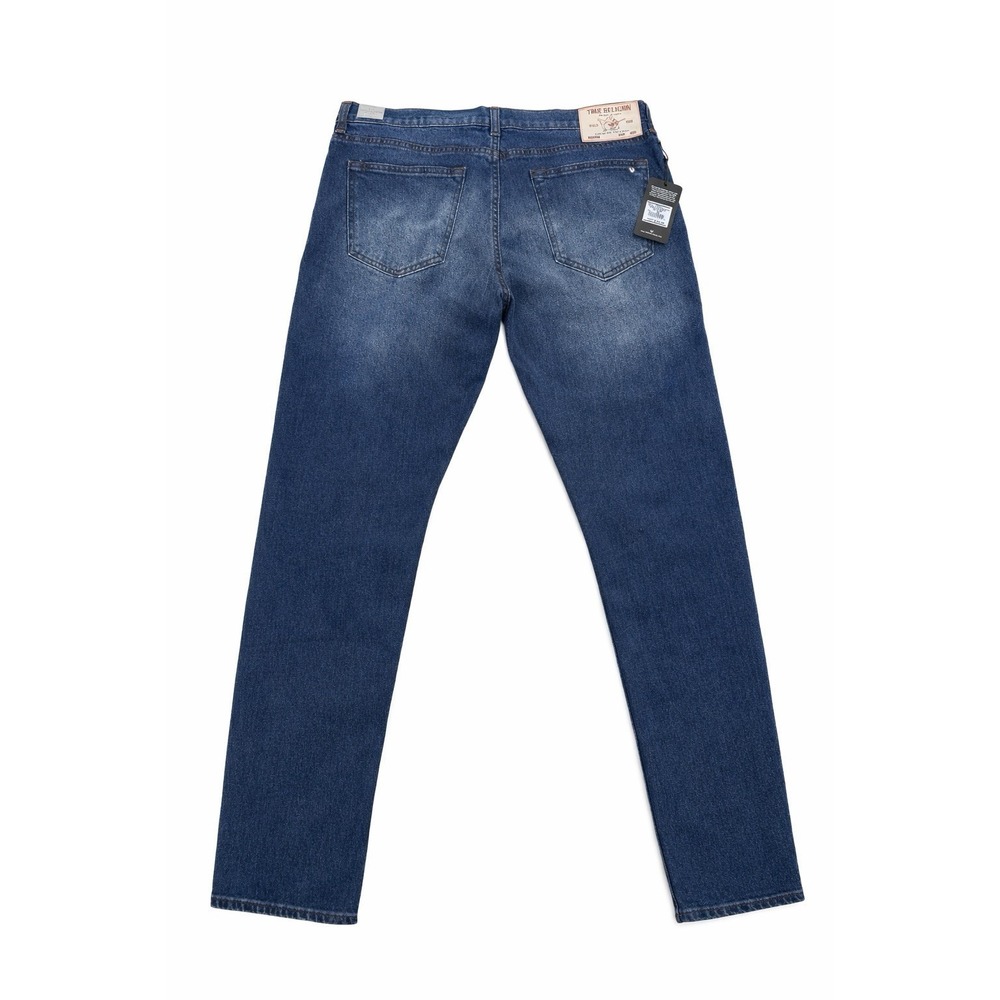 True Religion Geno‎ Relaxed Slim Jeans Mens 36x32 Mirage Wash NWT $164